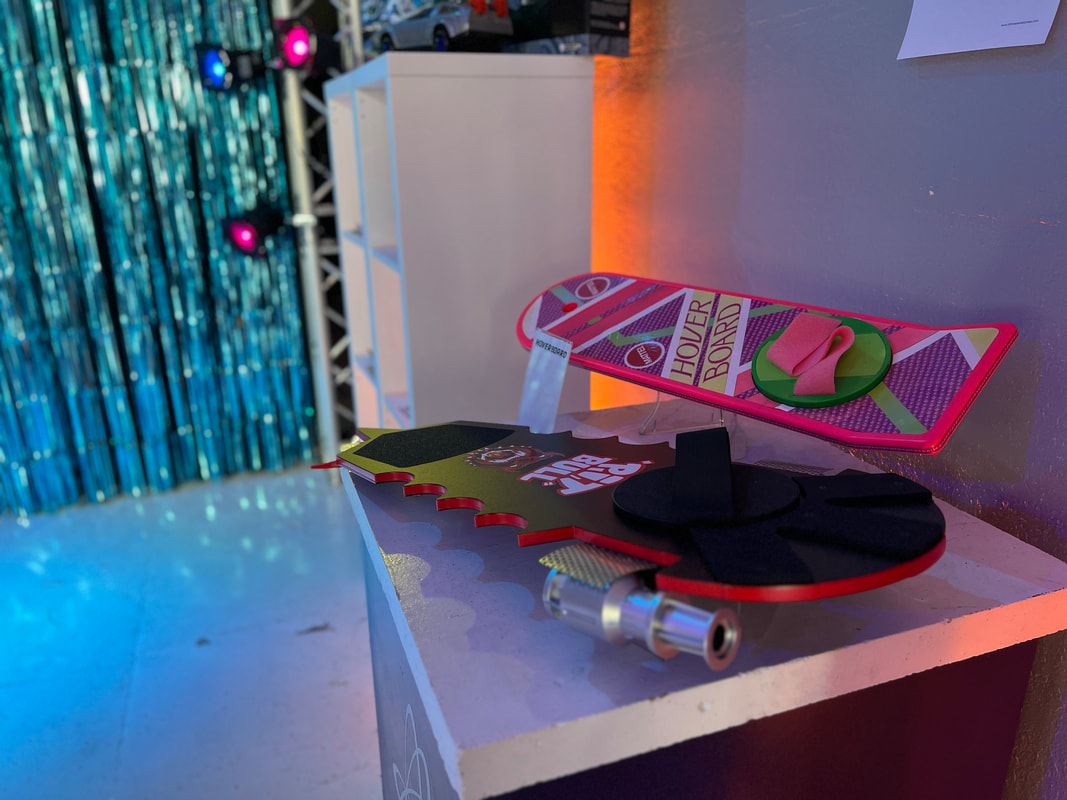 Mattel and Pit Bull Hoverboards on display in our showroom in Downtown Mesa, Arizona